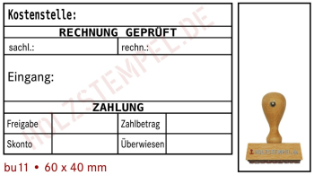 Buchungsstempel Holz 11